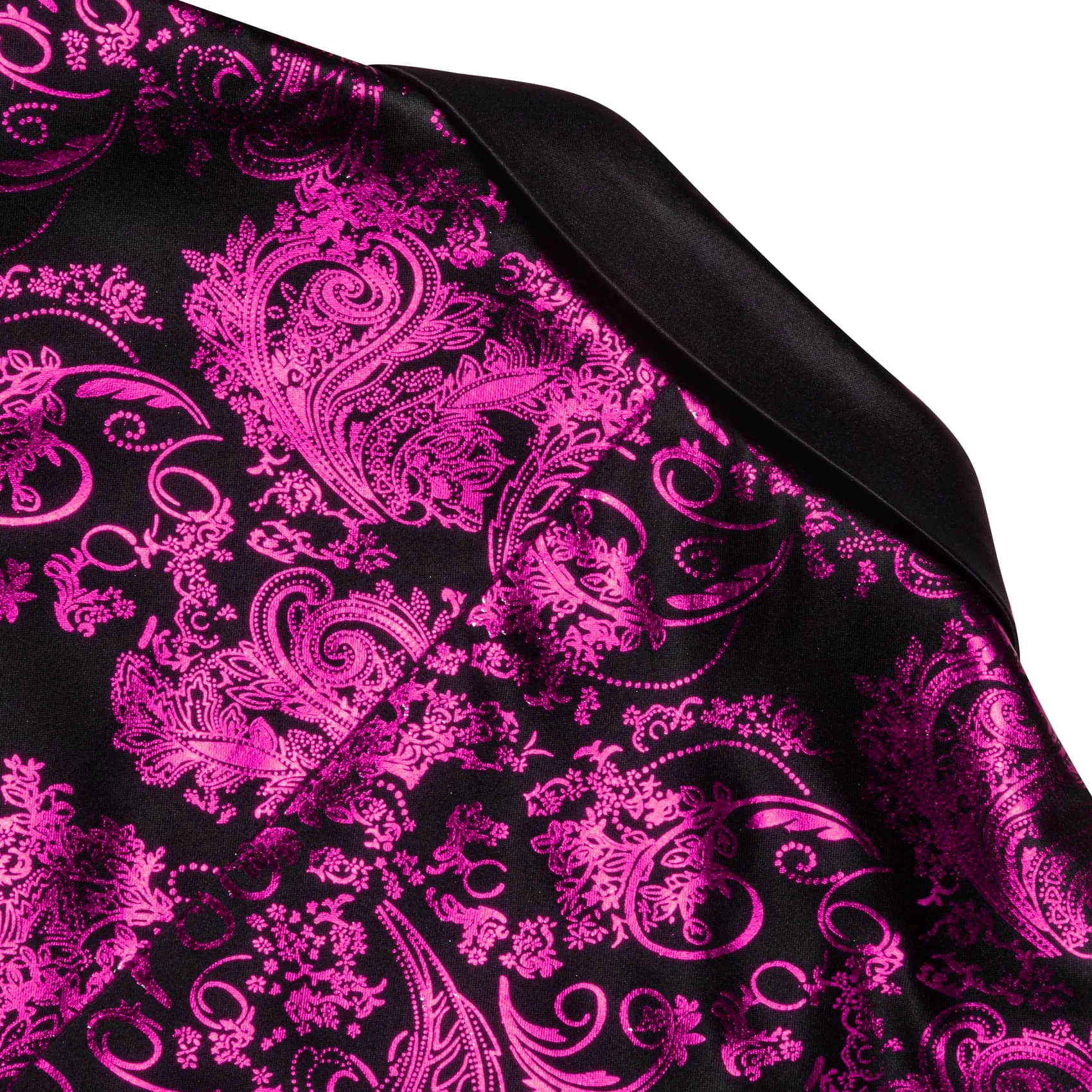 Barry. Wang Men's Hot Pink Floral Party Suit Notched Lapel Jacquard Blazer One Button Dinner Dress sold by Barrywang product image thumbnail 5