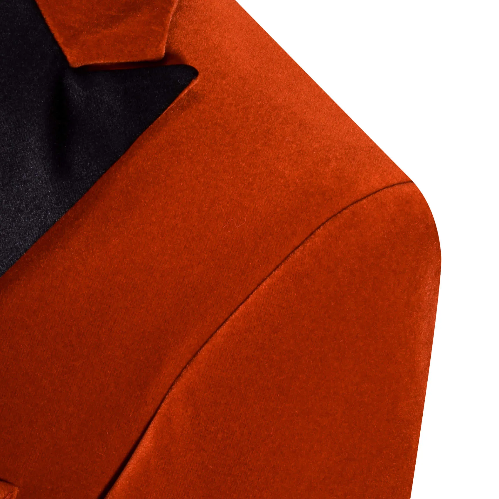 Barry. Wang Burnt Orange Notch Lapel Suit For Men One Button Tuxedos Jacquard Wedding Party Blazer sold by Barrywang product image thumbnail 4