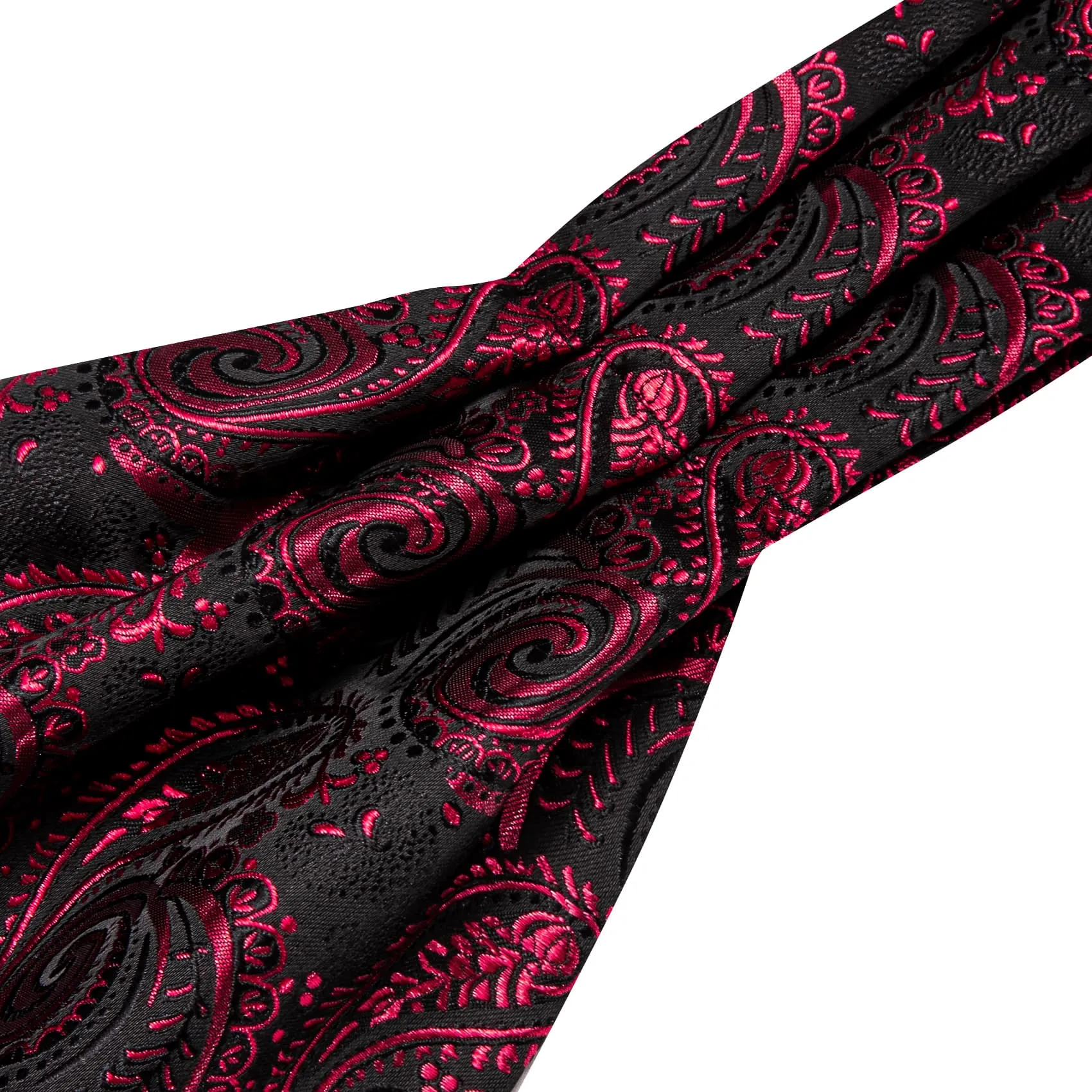 Barry. Wang Fuchsia Pink Ascot Formal Wedding Self Necktie Cravat Handkerchief Cufflink Set sold by Barrywang product image thumbnail 5