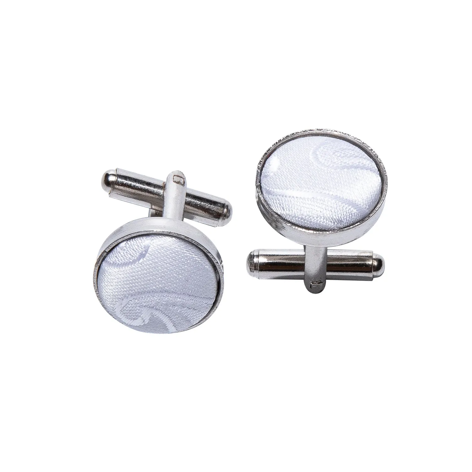 Barry. Wang White Paisley Bow Tie for Wedding Jacquard Pre-tied Bow Tie Hanky Cufflinks Set for Tuxedo sold by Barrywang product image thumbnail 5