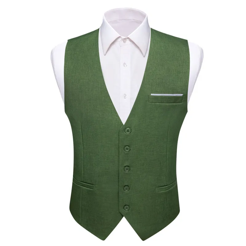 Barry. Wang Mens Treetop Suit Vest Solid Formal Dress Waistcoat for Wedding sold by Barrywang