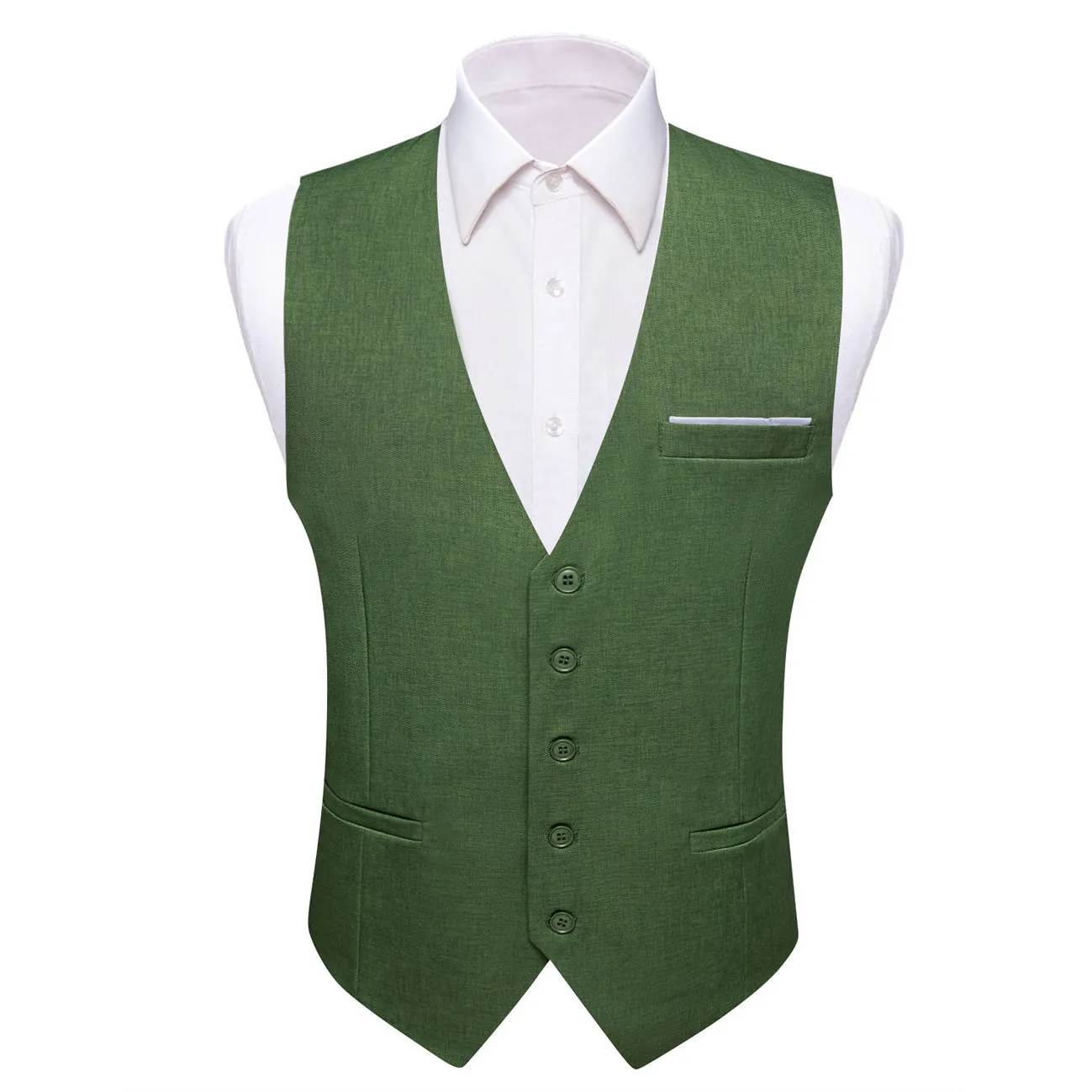 Barry. Wang Mens Treetop Suit Vest Solid Formal Dress Waistcoat for Wedding sold by Barrywang