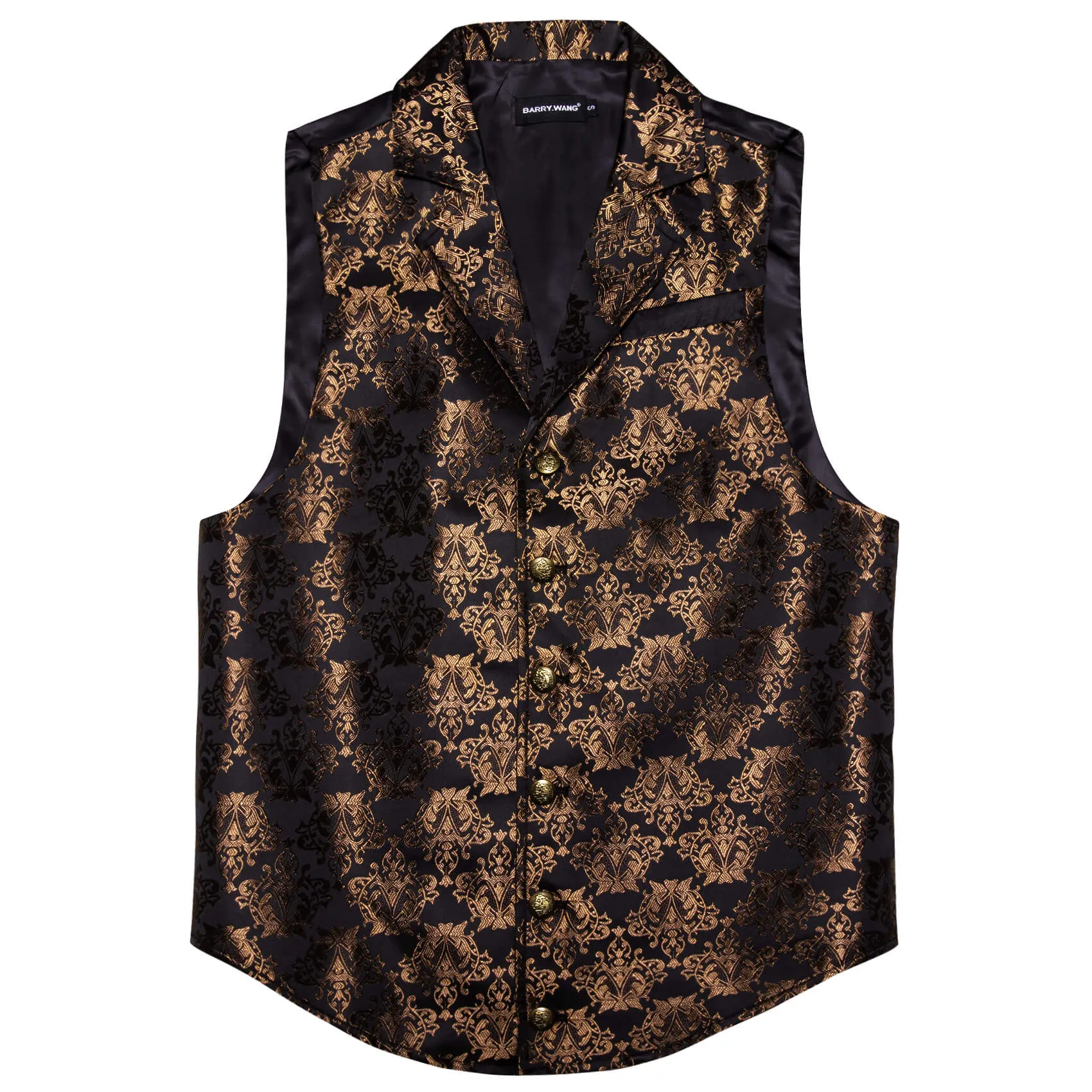 Barry. Wang Mustard Victorian Vest Outdoor Corduroy Vest Vintage Cowboy Waistcoat sold by Barrywang product image thumbnail 4