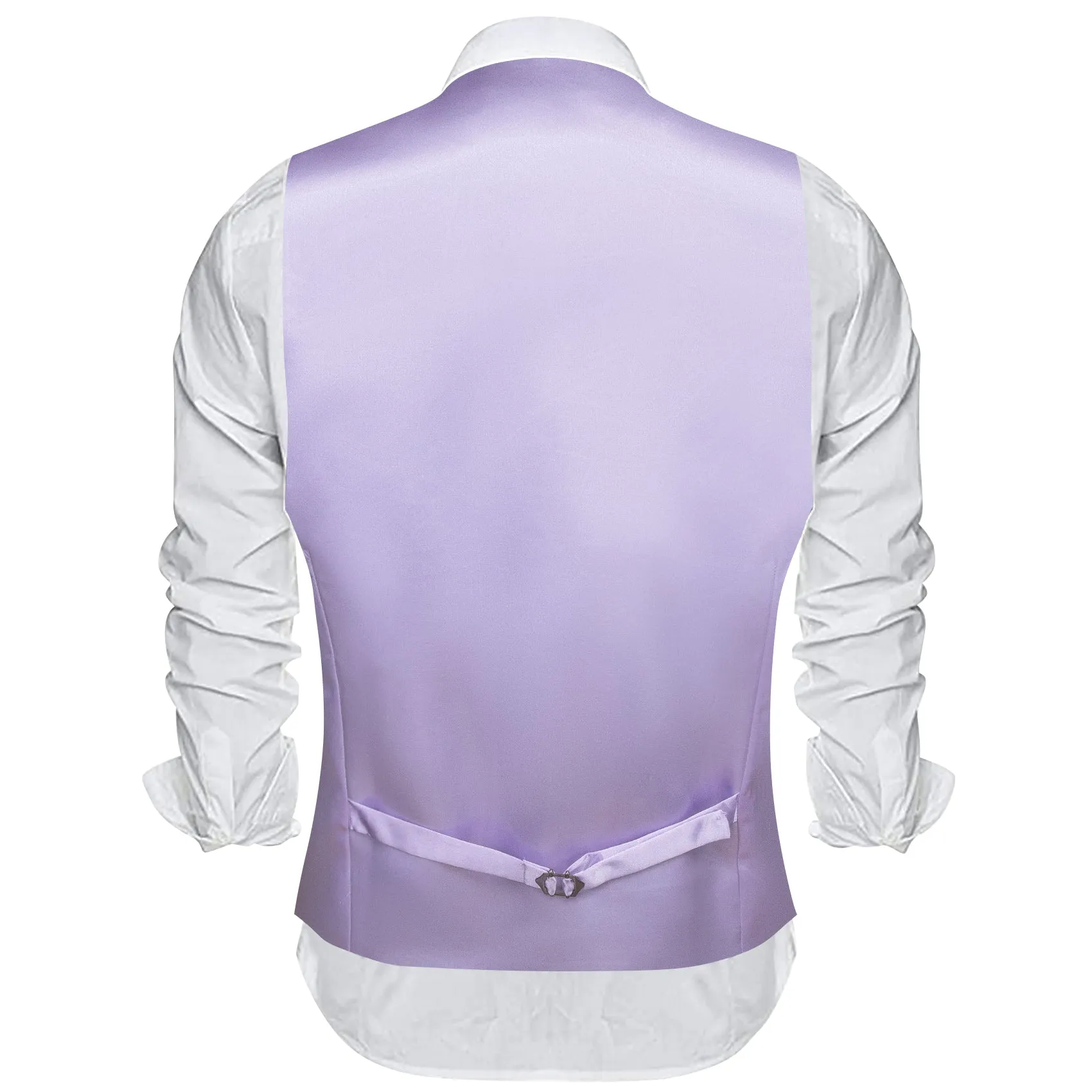 Barry. Wang lavender Dress Vest Slim Fit Solid Wedding Tuxedo Waistcoat sold by Barrywang product image thumbnail 5