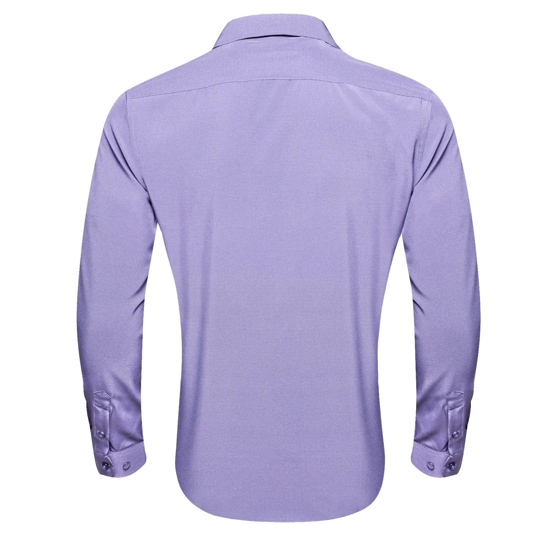 Barry. Wang Silk Button Down Shirt Lilac Construct Long Sleeve Shirt sold by Barrywang product image thumbnail 3