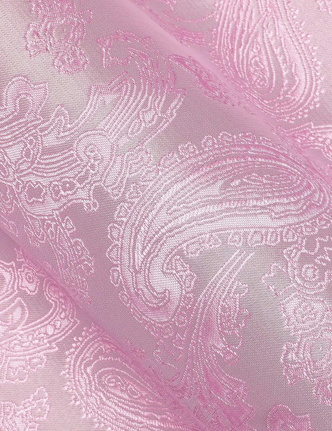 Barry. Wang Men's Pink Paisley Short Sleeve Shirt Silk Jacquard Woven Button Down Casual Shirt sold by Barrywang product image thumbnail 4