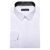 Barry Wang White Collared Shirt White Splicing Men's Business Shirt sold by Barrywang