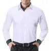 Barry Wang White Collared Shirt White Splicing Men's Business Shirt sold by Barrywang