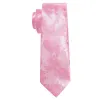 Barry. Wang Ties Bright Pink Flower Silk Tie Handkerchief Cufflinks Set sold by Barrywang