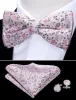 Pink Dot Pre-tied Bow Tie Hanky Cufflinks Set sold by Barrywang