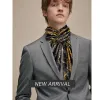 Barry Wang Luxury Black Yellow  Floral Scarf sold by Barrywang