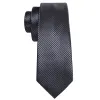 Barry. Wang Dark Grey Necktie Geometric Tie Pocket Square Cufflinks Set sold by Barrywang