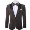 Barry.Wang Men's Suit Ash Grey Solid Slim Silk Peak Collar Suit Business sold by Barrywang