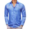 Barry Wang Light Sky Blue Shirt Paisley Top Men's Windsor Collar Shirt sold by Barrywang