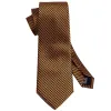 Barry Wang Black Golden Houndstooth Silk Men's Tie Hanky Cufflinks Set sold by Barrywang