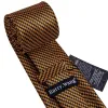 Barry Wang Black Golden Houndstooth Silk Men's Tie Hanky Cufflinks Set sold by Barrywang