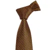 Barry Wang Black Golden Houndstooth Silk Men's Tie Hanky Cufflinks Set sold by Barrywang