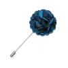 Barry.wang Men's Tie Accessories Sky Blue Flower Lapel Pin Luxury Fashion sold by Barrywang