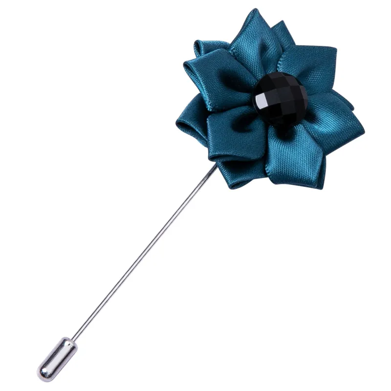 Barry Wang Accessories Novelty Green Floral Lapel Pin Men's Brooch made by Barrywang
