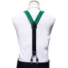Green Paisley Y Back Adjustable Bow Tie Suspenders Set sold by Barrywang