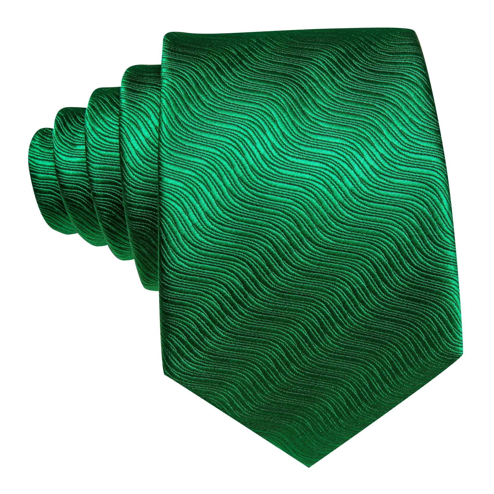 Barry Wang Dark Green Solid Silk Tie Handkerchief Cufflinks Set Formal sold by Barrywang product image thumbnail 3