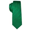Barry. Wang Dark Green Solid Silk Tie Handkerchief Cufflinks Set sold by Barrywang