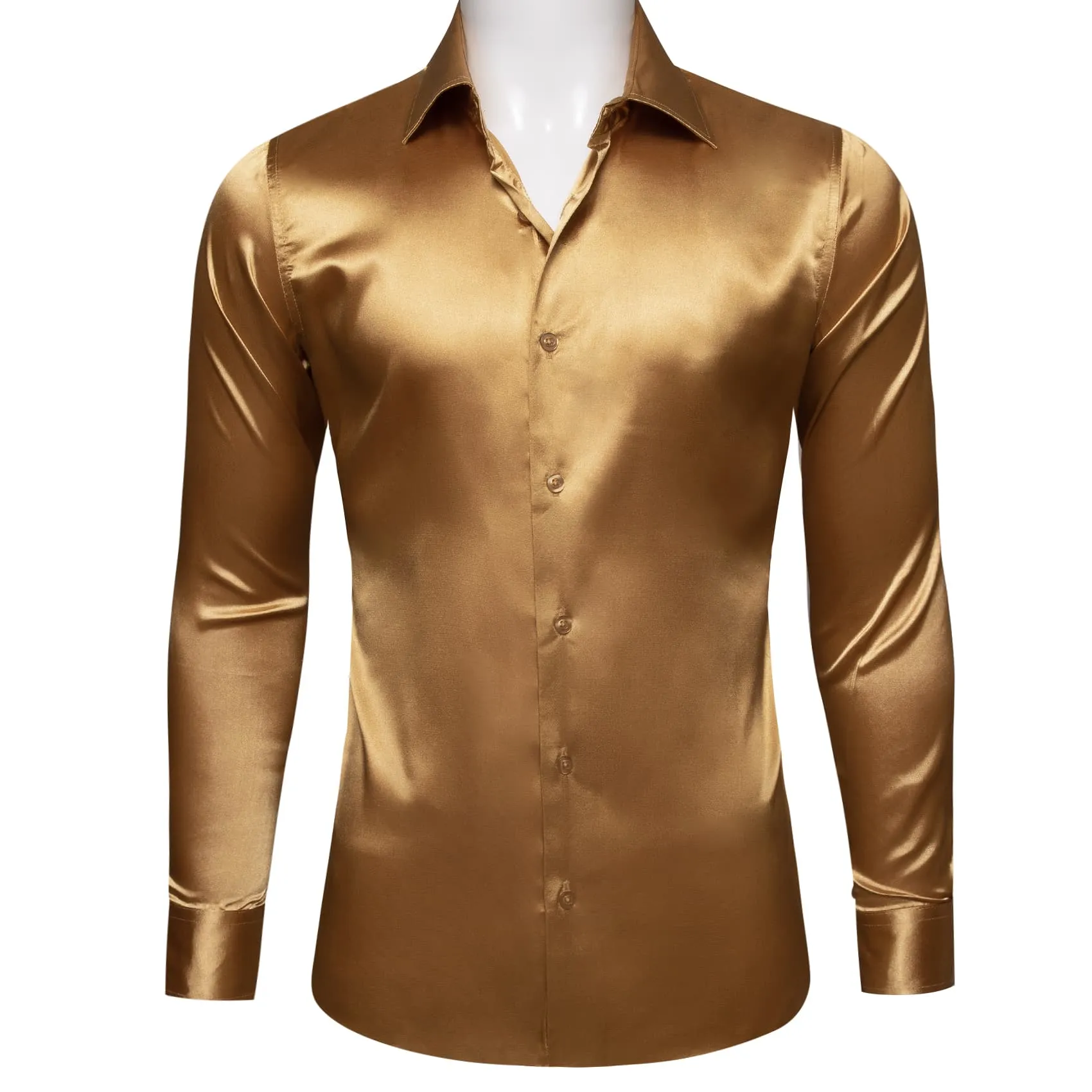 Barry Wang Light Sky Blue Shirts Solid Long Sleeve Men Dress Shirt sold by Barrywang product image thumbnail 4