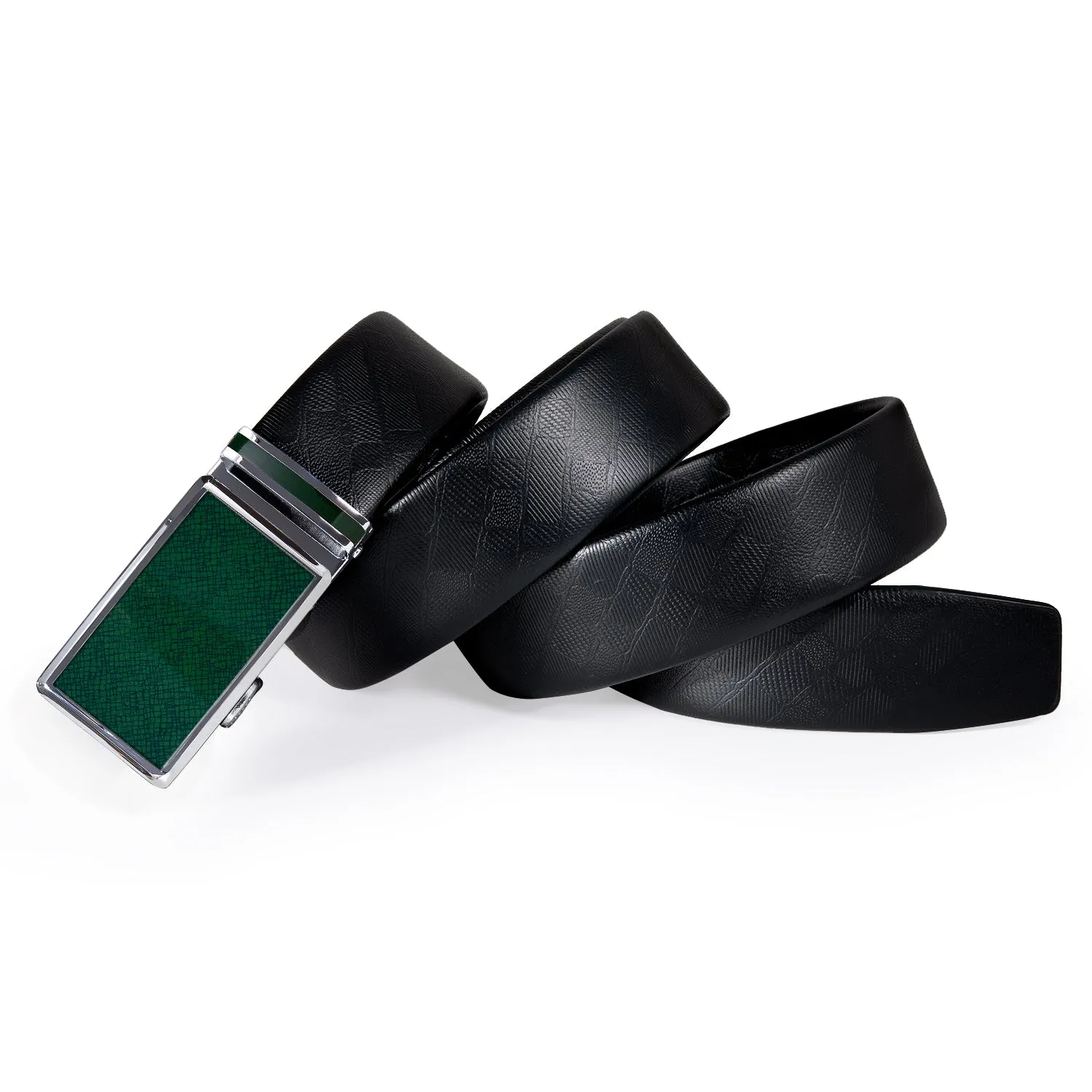 Luxury Green Plaid Metal Buckle Genuine Leather Belt 110cm-160cm Barry Wang Belt sold by Barrywang product image thumbnail 3
