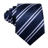 Barry. Wang Blue Striped Tie with White Stripes Men's Business Set sold by Barrywang