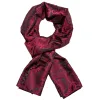 Barry Wang Silk scarf Luxury Red Black Floral Scarf sold by Barrywang