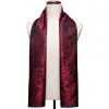 Barry Wang Silk scarf Luxury Red Black Floral Scarf sold by Barrywang