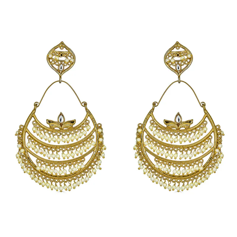 Sarala Earrings in Gold sold by Blossom Box Jewelry