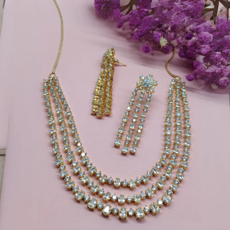 HIRA LAYERED NECKLACE sold by Blossom Box Jewelry