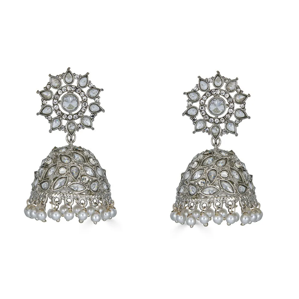 Fian Drop Earrings in Silver sold by Blossom Box Jewelry