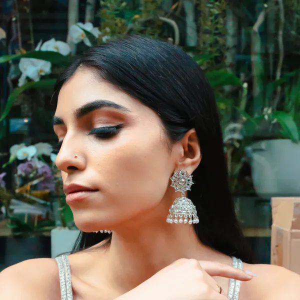 Fian Drop Earrings in Silver sold by Blossom Box Jewelry product image thumbnail 2