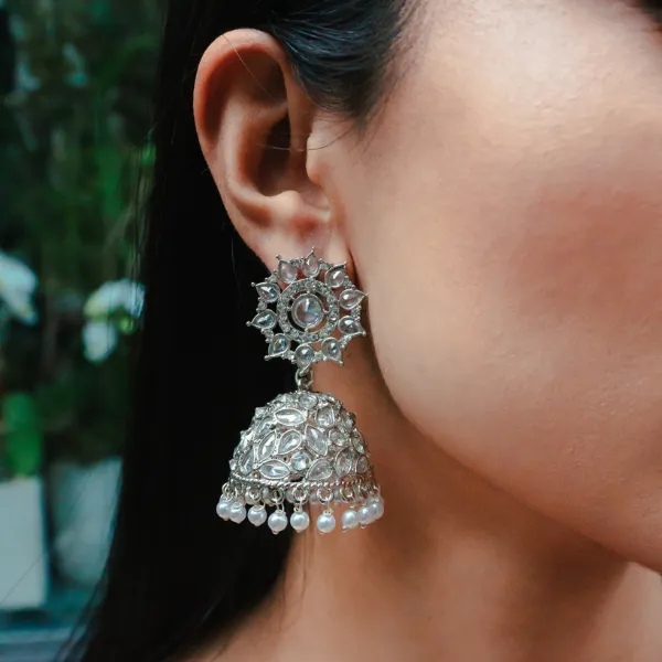 Fian Drop Earrings in Silver sold by Blossom Box Jewelry product image thumbnail 3