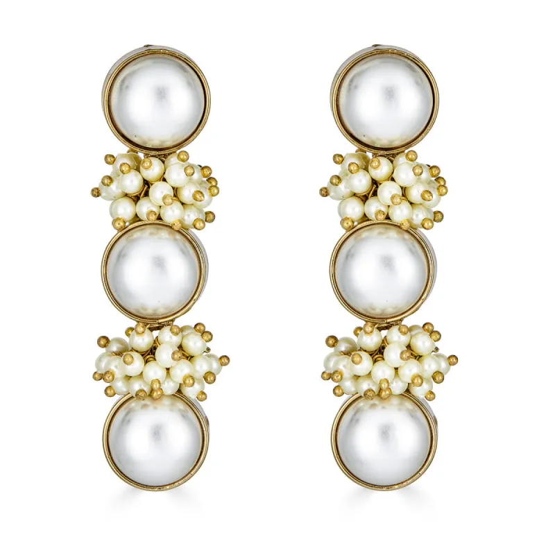 Mihira Pearl Earrings sold by Blossom Box Jewelry