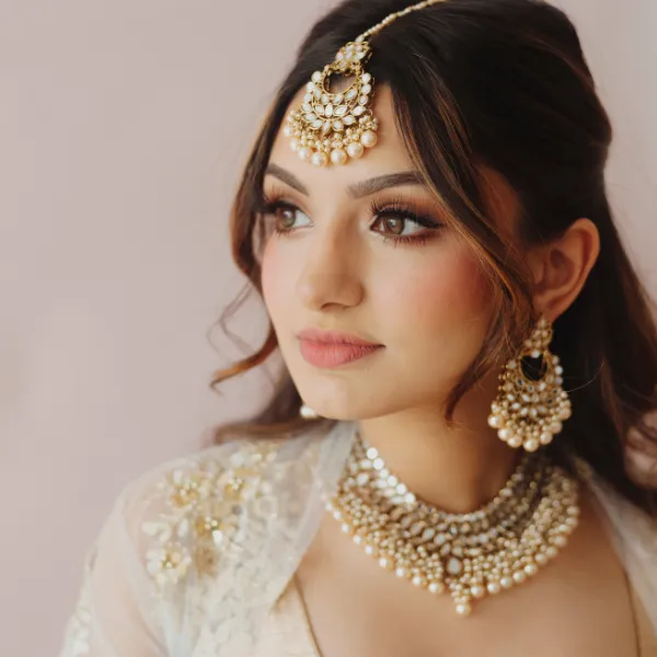 Nitara Necklace Set in Pearl sold by Blossom Box Jewelry product image thumbnail 3