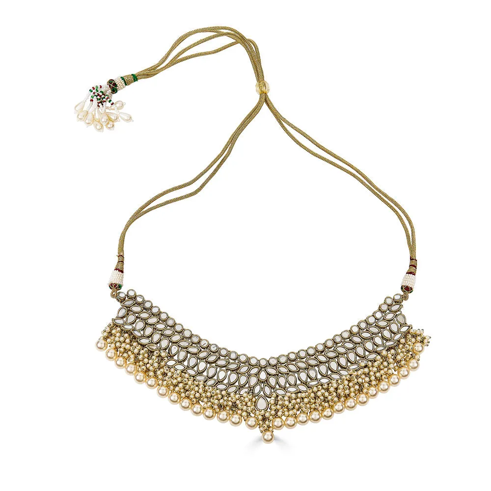 Nitara Necklace Set in Pearl sold by Blossom Box Jewelry product image thumbnail 4