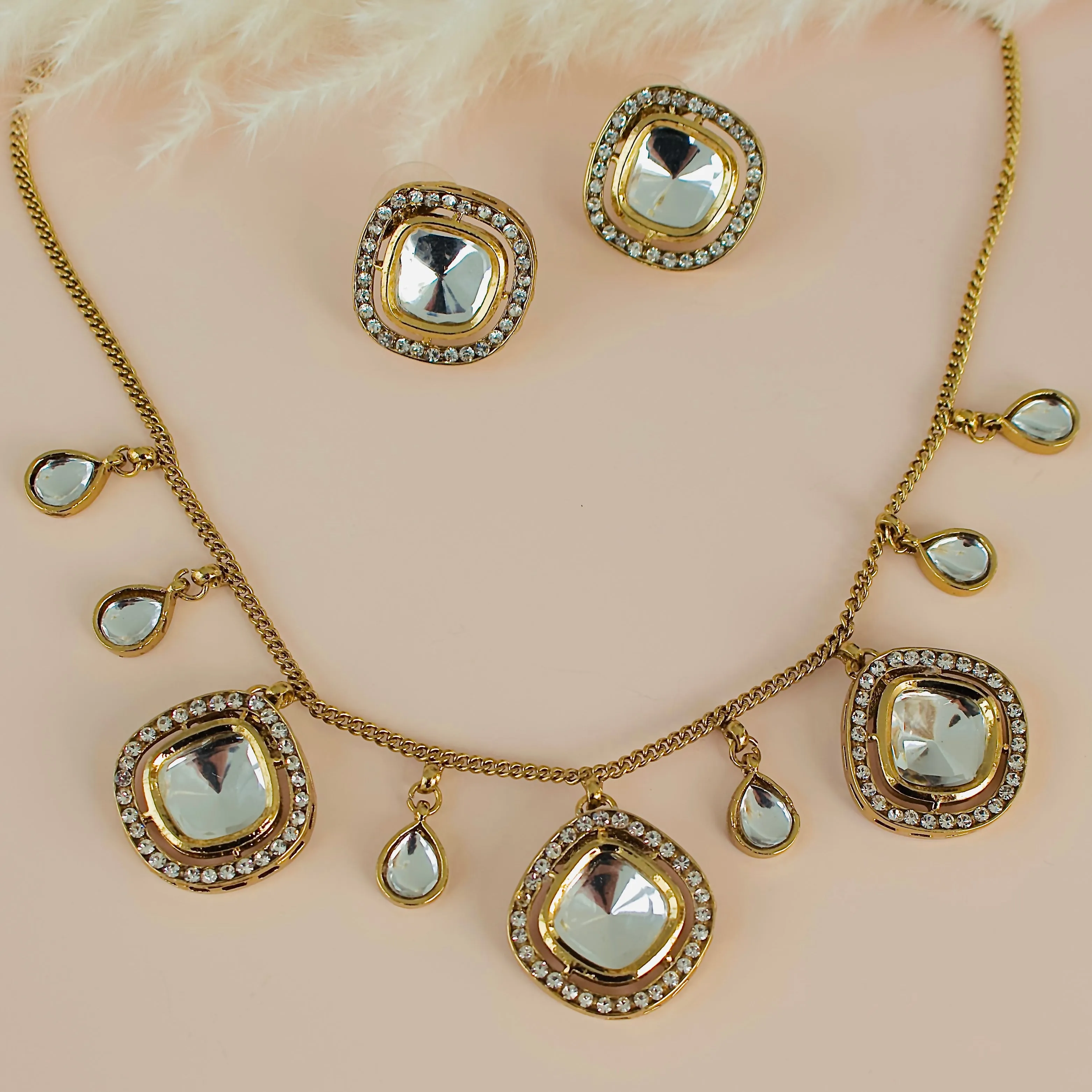 Krisha Choker Necklace Set sold by Blossom Box Jewelry product image thumbnail 2