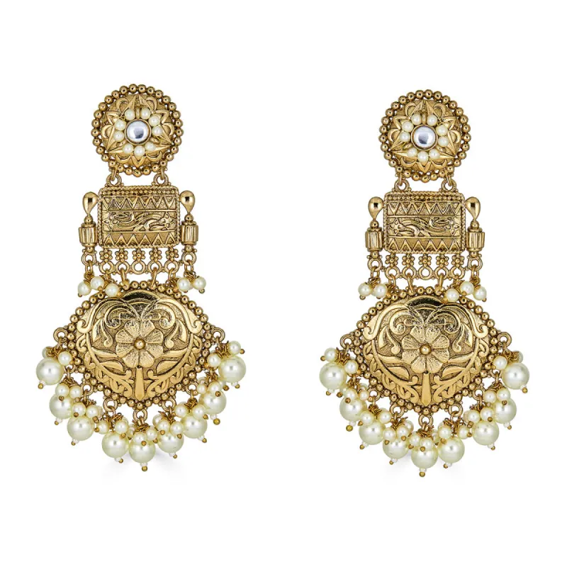 UMA PEARLY DROP EARRINGS sold by Blossom Box Jewelry