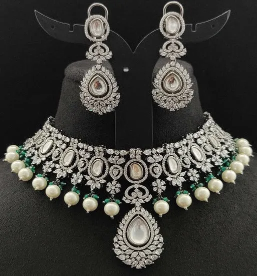 KARIZMA AMERICAN DIAMOND KUNDAN NECKLACE sold by Blossom Box Jewelry product image thumbnail 2