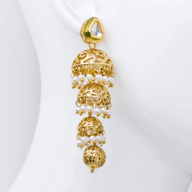 Dia Earrings in Gold sold by Blossom Box Jewelry