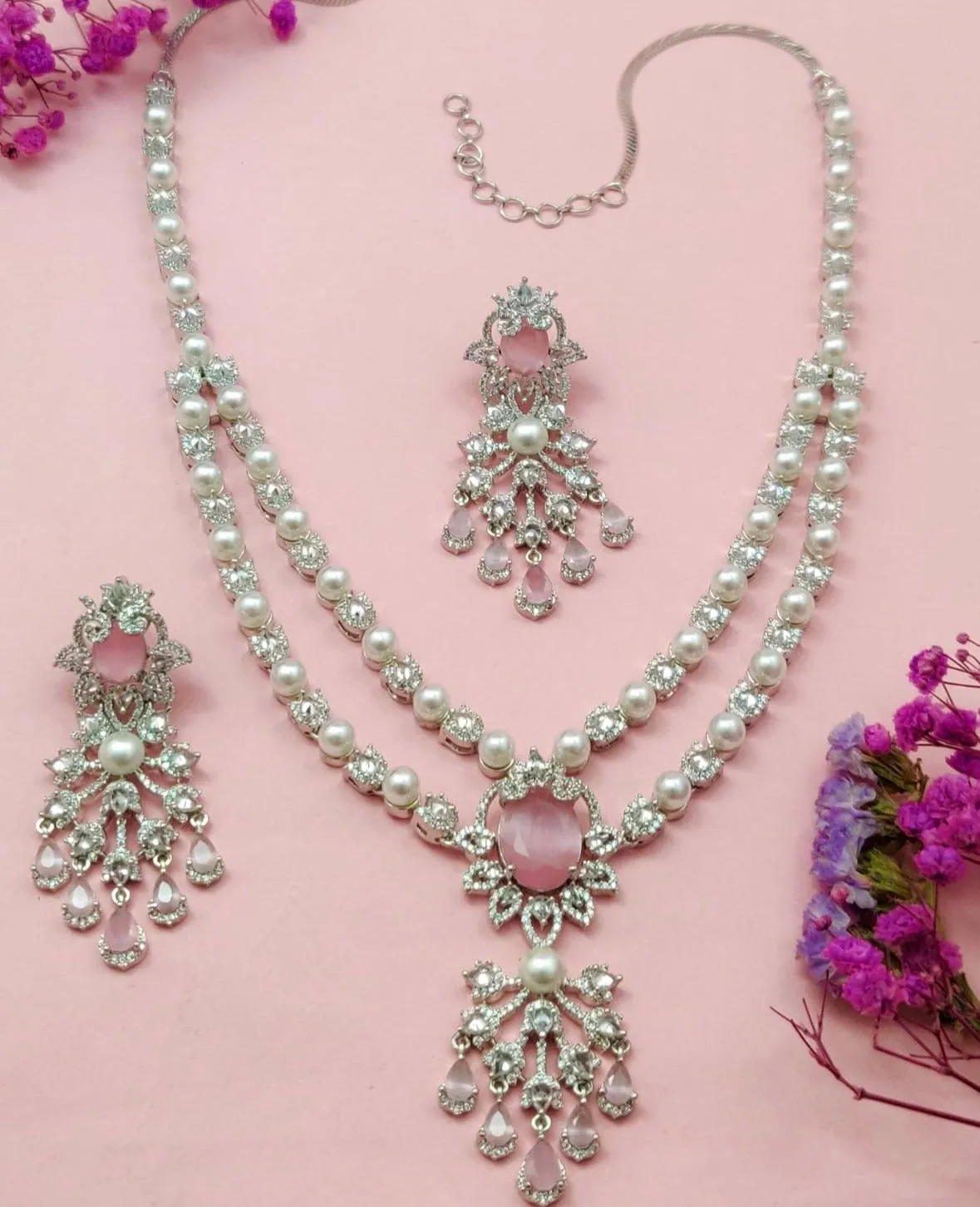 2 Layer Pendant AD Necklace sold by Blossom Box Jewelry