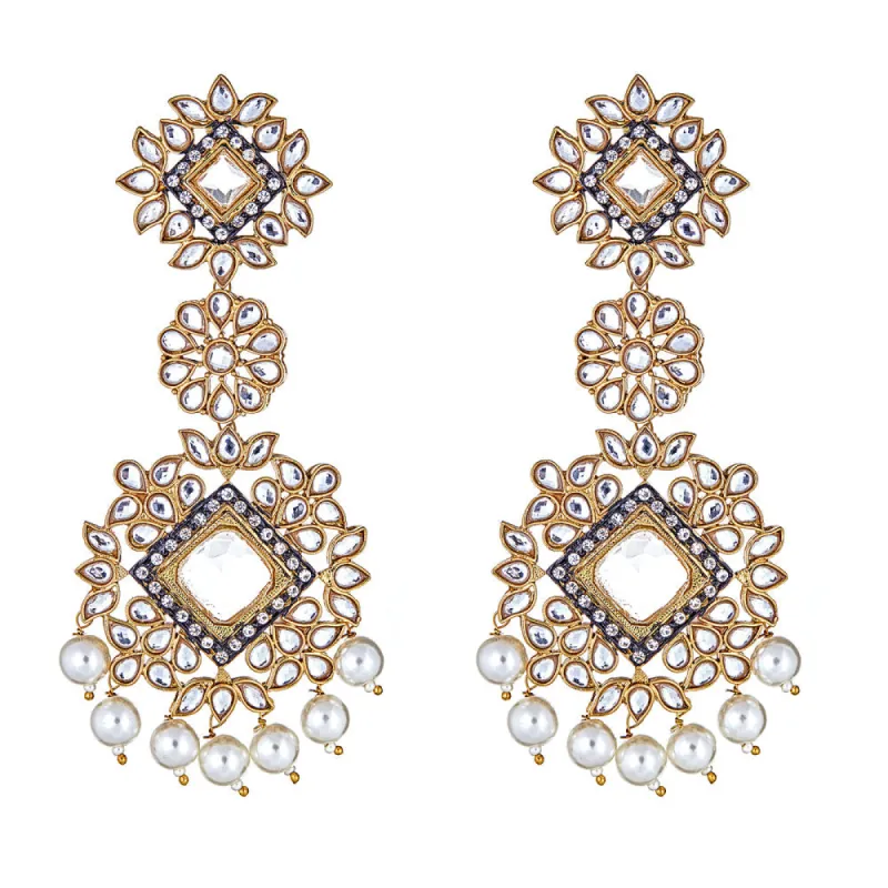 Aviva Clear Drop Earrings sold by Blossom Box Jewelry
