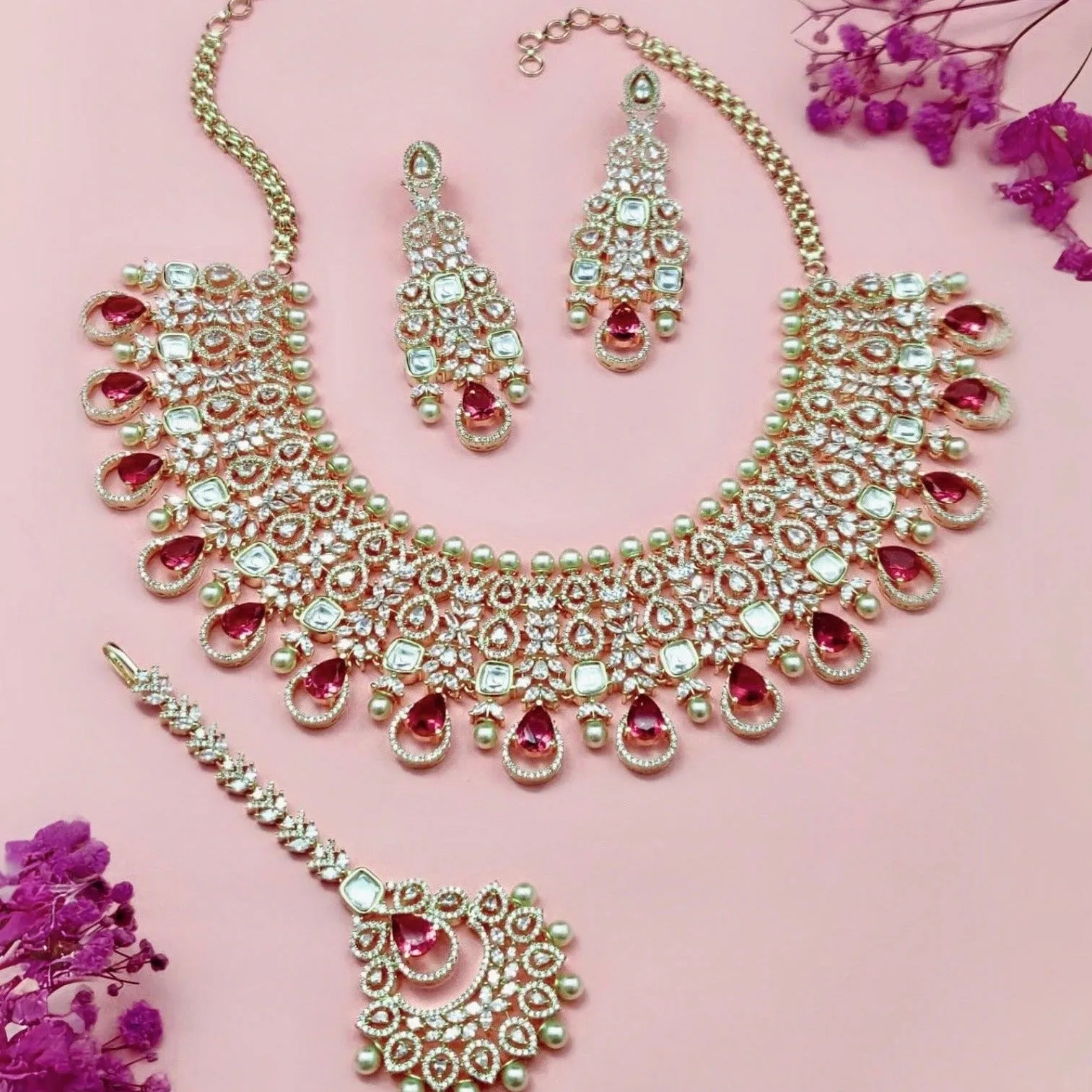 Amulya Necklace Set sold by Blossom Box Jewelry