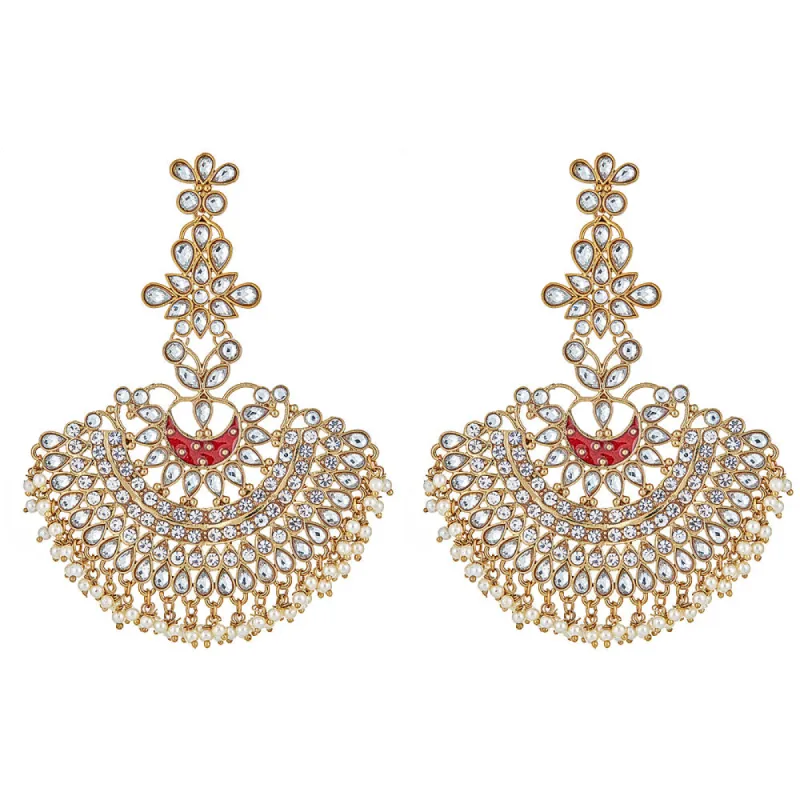 Vanda Drop Earrings in Red sold by Blossom Box Jewelry