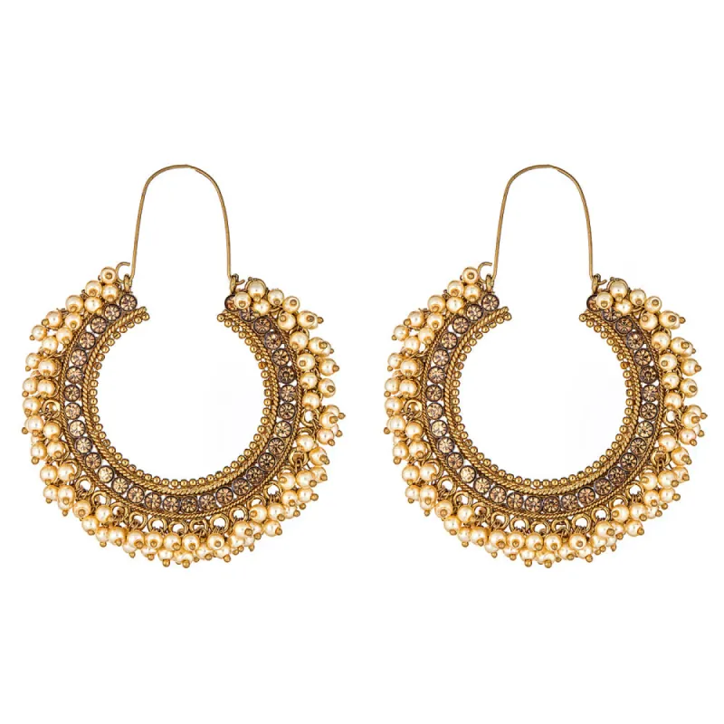 Shaurya Earrings in Pearl sold by Blossom Box Jewelry