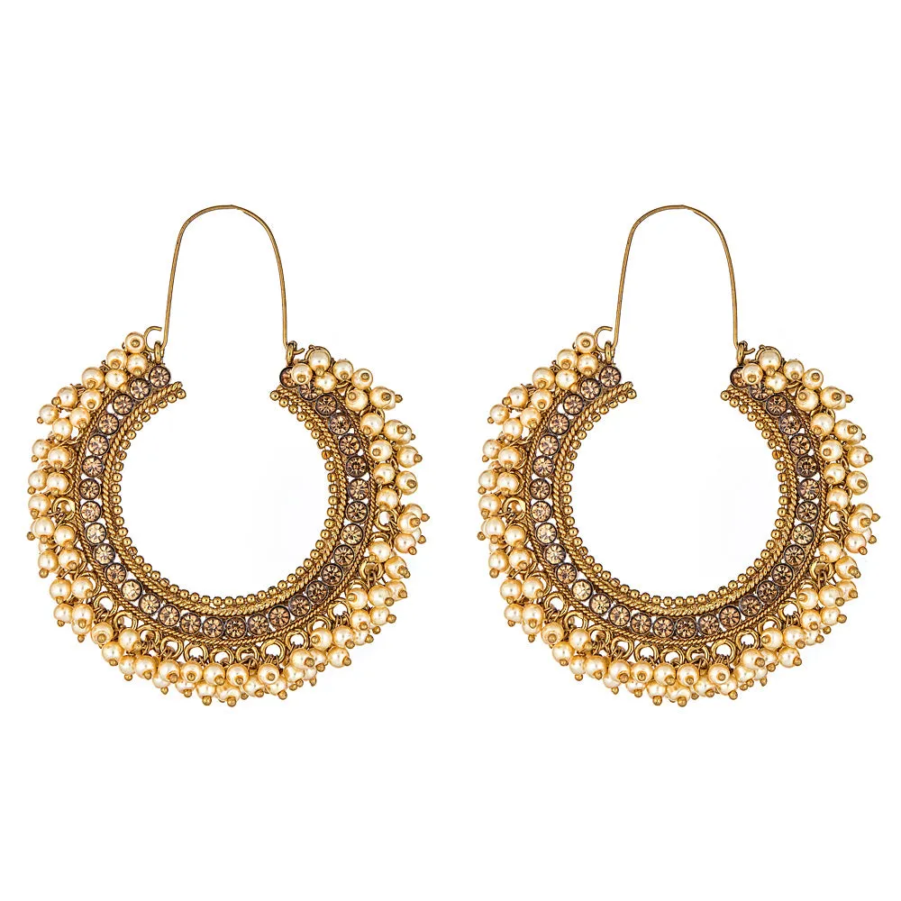 Shaurya Earrings in Pearl sold by Blossom Box Jewelry