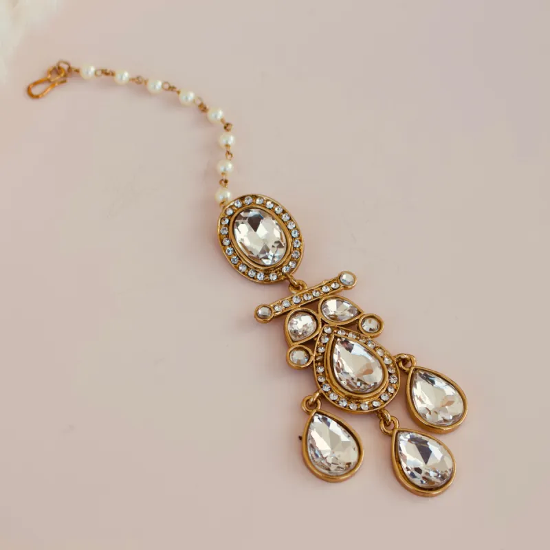Reena Drop Headpiece sold by Blossom Box Jewelry